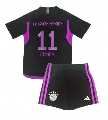 Bayern Munich Kingsley Coman #11 Replica Away Stadium Kit for Kids 2023-24 Short Sleeve (+ pants)